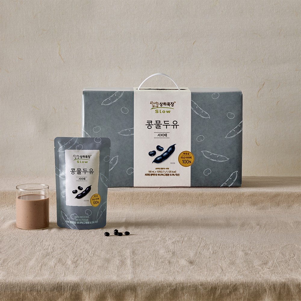 상하목장 콩물두유 서리태 180ml