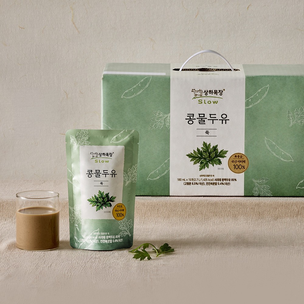 상하목장 콩물두유 쑥 180ml